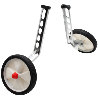 Stabilisateur velo p2r c3 roue plastique blanc 12-16" (paire)