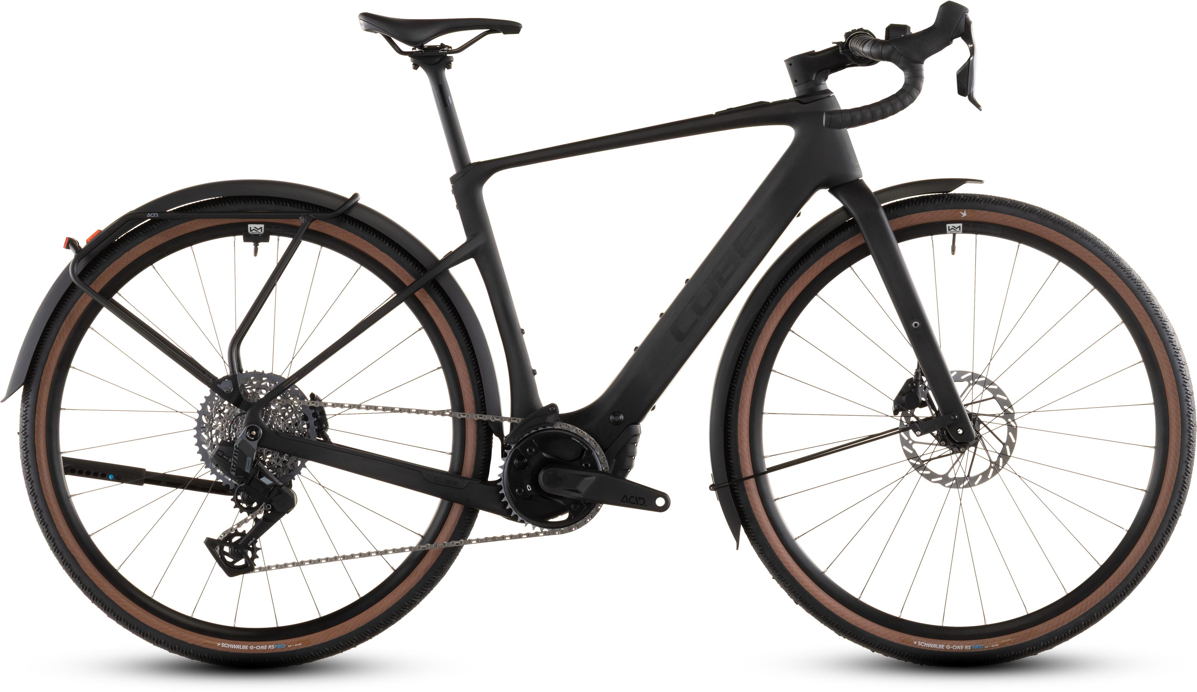 Vélo gravel électrique Cube nuroad hybrid c:62 exc 400x fe blackline