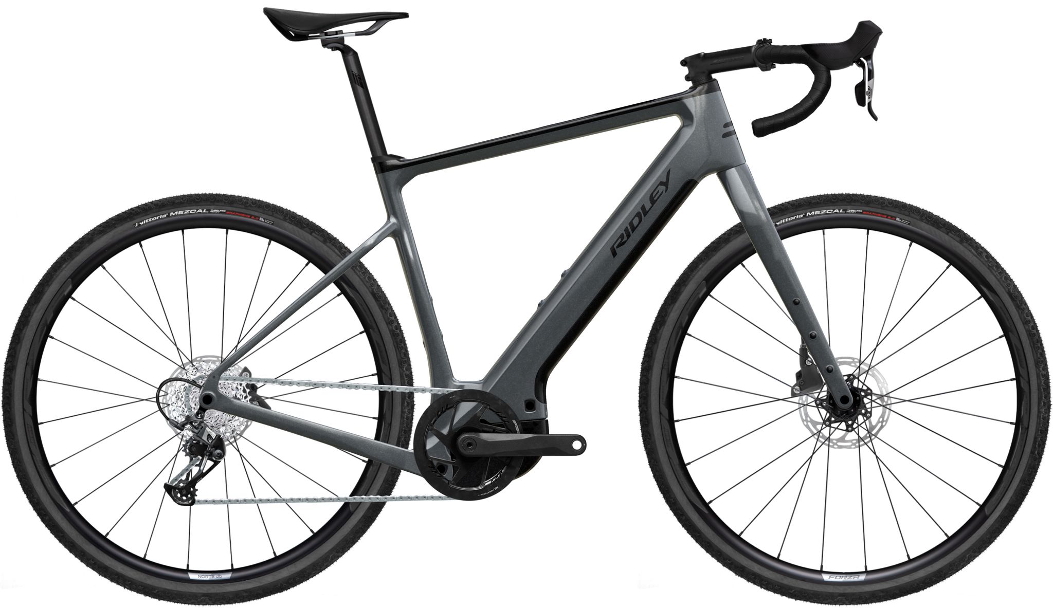 Vélo gravel électrique Ridley e-kanzo adventure shimano grx800 1x12sp di2