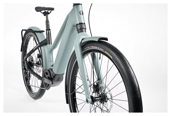 Vélo de Ville Électrique Winora IRide Pure X10 Mid Shimano Cues 10V 400Wh 27 5'' Vert