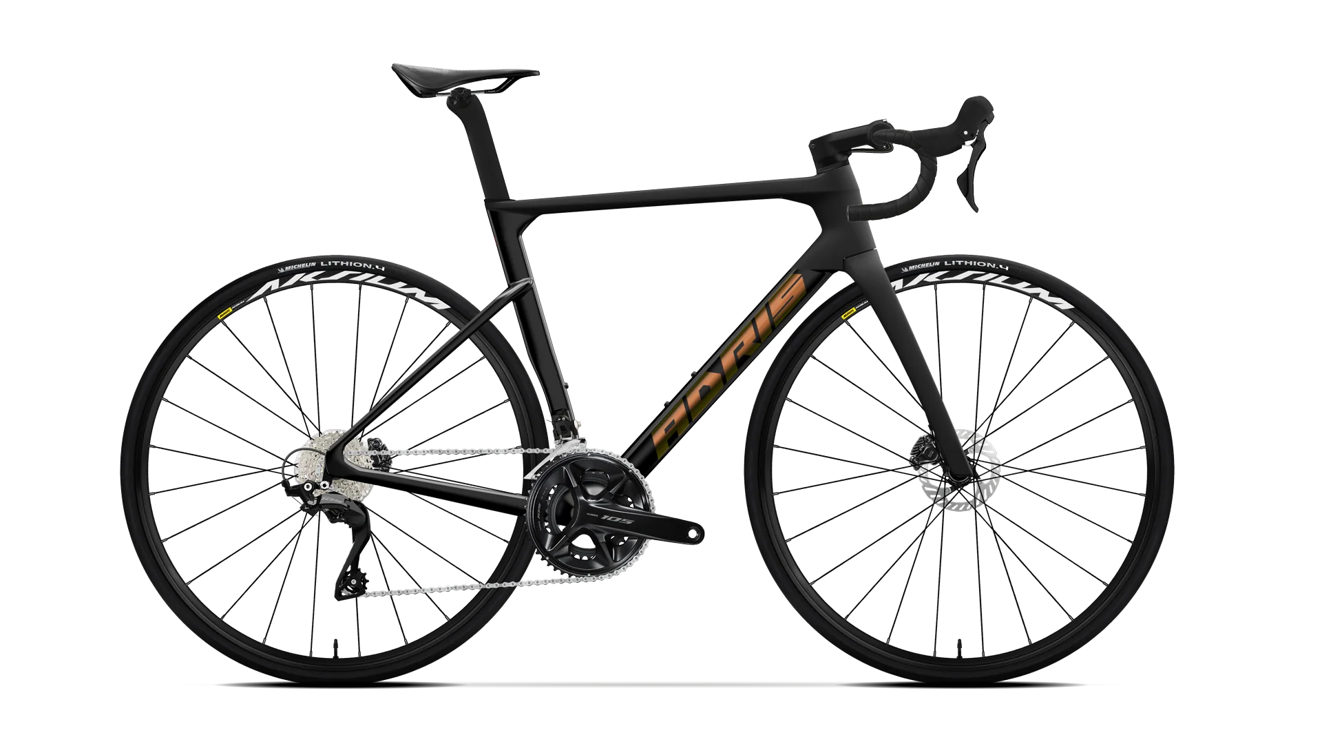 Vélo route Adris le performance s2, shimano 105 12v blanc glacier