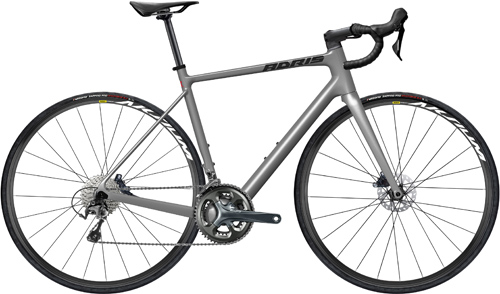 Vélo route Adris l'endurance, shimano tiagra 10v gris métal