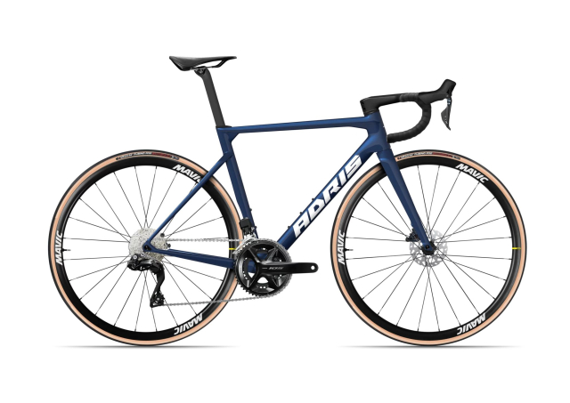 Vélo route Adris le performance shimano 105 di2 12v roues ksyrium bleu nuit