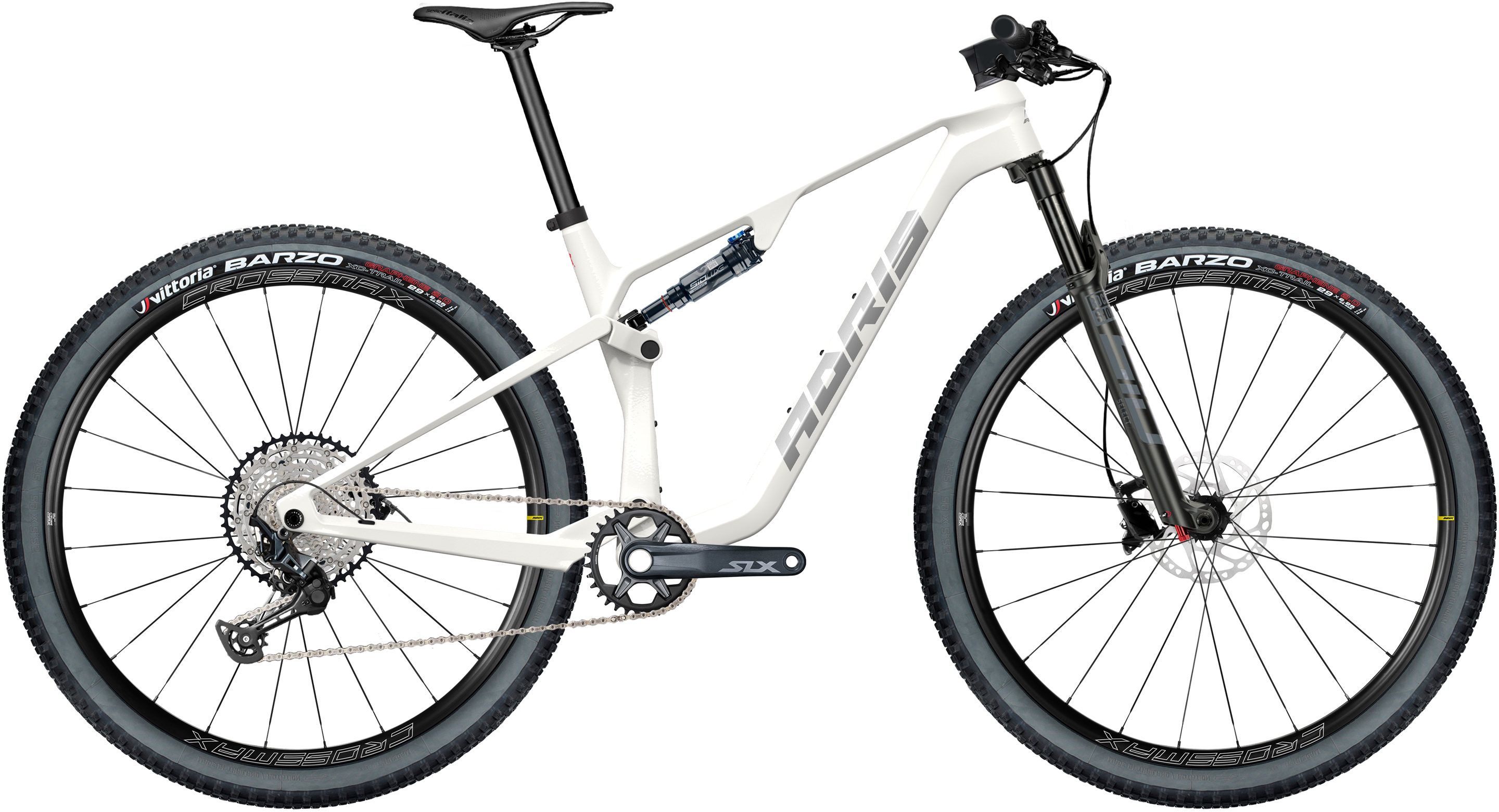 Vtt xc Adris flexible, shimano slx 12v blanc