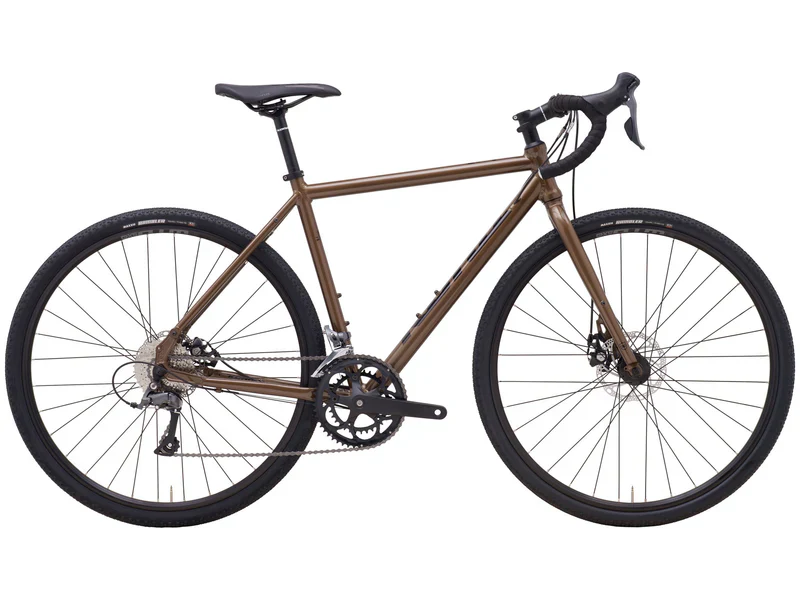 Kona Rove AL 700 Brown (2025) | Vélo de gravel | Écorce avec décalcomanies noires