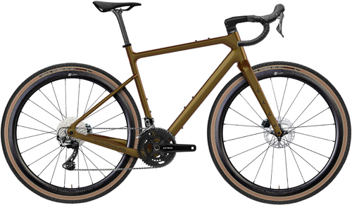 Vélo gravel Adris l'aventure, shimano grx800 11v caméléon marron